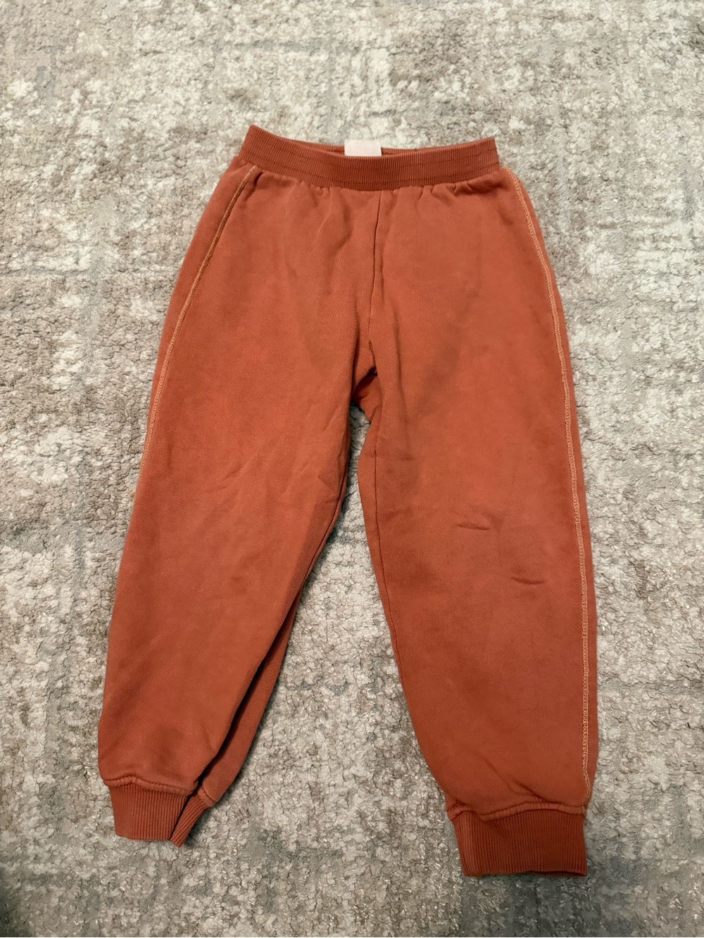 Zara Rust Orange Kids Jogger Sweatpants size 4/5